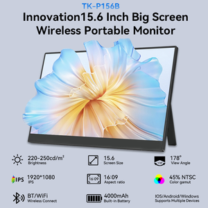 Moniteur portable IPS FHD de 15,6 pouces avec support de couverture intelligent pour ordinateur portable, bureau mobile, travail à domicile, moniteur portable - Product Image 2