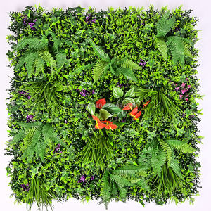 Mur végétal artificiel certifié UV de haute qualité, <span class=keywords><strong>haie</strong></span> de plantes vertes d'extérieur, feuilles, fleurs, mousse, décoration murale <span class=keywords><strong>pour</strong></span> les festivals - Product Image 1