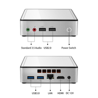 Mini Pc Tv Box Win10 Ce-leron Pen-tium Core I3 I5 I7 4500U Ddr3L 4Usb Lan Nettop Full H d 1080P