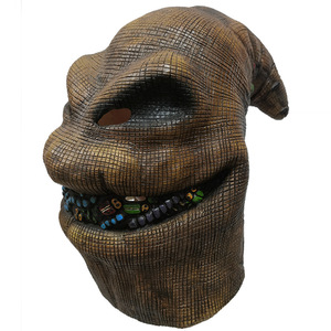 Maschera in Latex per Halloween Bagman, Maschera Occhi Intera Spaventosa e Divertente, Design Bianco a Doppio Strato per Mascherata - Product Image 4