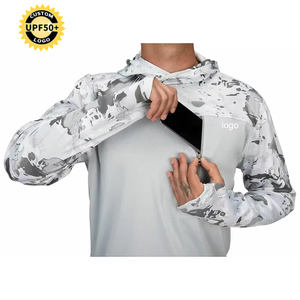 Custom Sublimation Upf50+ Fishing Wear Breathable Quick Dry Fishing Shirts <strong>Lightweight</strong> Recycled Long Sleeve Fishing <strong>Hoodie</strong> - Product Image 1