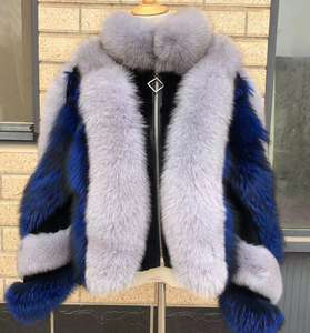 2022 Wintermode Damen Echtpelzmantel Luxus Jacke aus Natur Finnland Pelz in Übergröße - Product Image 5