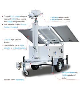 Remolque de Monitoreo Solar VTS900B-C con Cámara, Resistente al Agua IP65, Entrada de 0~220V, Batería de Litio Integrada - Product Image 2