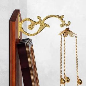 Gancio per Icone della Chiesa Ortodossa HT - Gancio da Parete in Lega di Zinco Placcato Oro 17CM * 8.5CM Opzionale per Supporto Icone Decorazione per Culto - Product Image 3