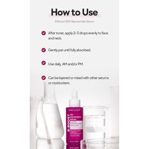 [NINELESS] Sérum B-Boost 10% Niacinamide Zinc PCA 30ml pour le contrôle du sébum, l'éclaircissement et la minimisation des pores - Product Image 2