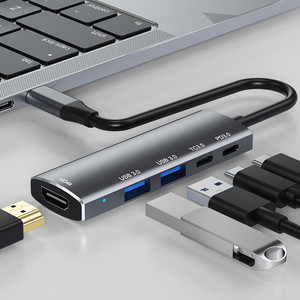 Station d'accueil, Hub Type C, Répartiteur multi-ports, <span class=keywords><strong>Adaptateur</strong></span> <span class=keywords><strong>USB</strong></span> <span class=keywords><strong>HDMI</strong></span> - Product Image 1