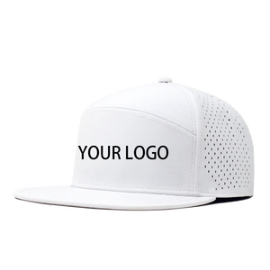 Gorras de béisbol de la mejor calidad, gorros deportivos de poliéster 100%, color blanco - Product Image 5