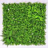 Prix d'usine, panneaux muraux en herbe artificielle vertes, anti-UV, écologiques, en plastique, 1x1m, couleurs personnalisées
