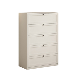 <span class=keywords><strong>Commode</strong></span> élégante et moderne en acier jaune et blanc à <span class=keywords><strong>5</strong></span> <span class=keywords><strong>tiroirs</strong></span> avec armoire de rangement durable et écologique pour chambre à coucher - Product Image 1