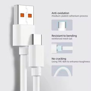Câble USB Type-C 6A 120W, câble de charge super rapide, câble de données USB-C, câble de charge turbo pour Huawei Xiaomi Redmi - Product Image 4