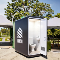 Salles de bain portables modernes en acier pour le camping en plein air, les parcs et les toilettes, multi-usages pour les maisons, les magasins, les appartements et les hôpitaux
