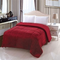 Ensembles de couette couettes en gros couverture drap de lit hiver flanelle polaire tissu Patchwork literie roi drap et couette couvre-lit
