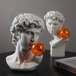 Creative Blow Bubbles Apollo Statue <strong>David</strong> <strong>Bust</strong> Ornamental - Product Image 3