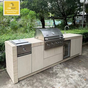 CBMMART - Muebles <span class=keywords><strong>de</strong></span> Cocina para Exterior <span class=keywords><strong>de</strong></span> Acero Inoxidable, Almacenamiento para Parrilla, Resistentes al Agua y a la Intemperie, Diseño Moderno y Personalizado para <span class=keywords><strong>Barbacoa</strong></span> - Product Image 5