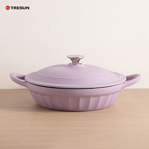 Wholesale Cast Iron <b>Cookware</b> <b>Set</b> Enamel Cast Iron Casserole Cast Iron Pot Dutch Oven - Product Image 2