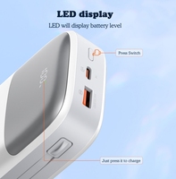 LDNIO PQ20 Kapasitas Besar 20000mAh Power Bank Multifungsi dengan Kabel Terintegrasi untuk Ponsel untuk Perjalanan