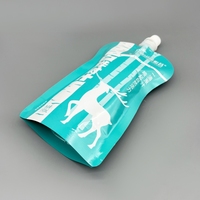 Sac d'emballage resserré en aluminium réutilisable de 60ml 50ml pochette à bec étanche à l'humidité pour vodka bière champagne tequila