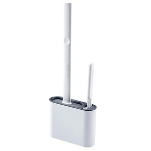 Silicone Toilet Brush Holder Rectangular Flexible Wall Mounted Easy To Clean Bathroom Cleaning Tool - Product Image 5