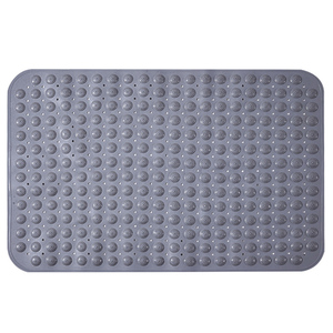 Vente chaude de haute qualité tapis de bain solide coloré antidérapant tapis de bain lavable en PVC avec ventouse - Product Image 1