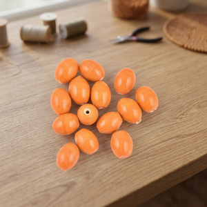 Cuentas de Vidrio Naranja (Cristal y Vidrio Soplado) - Compre a los Mejores Precios en INDIANSHELF - Product Image 2