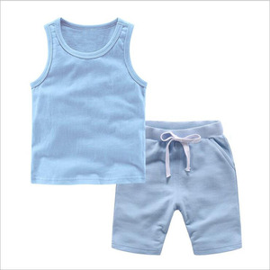 Conjuntos de Chalecos de Verano para Niños, 100% Algodón, Patrón Personalizable, Coloridos, Casuales, Suaves y Cómodos - Product Image 3