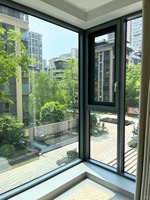 Ventanas Abatibles y Giratorias, Plegables Horizontalmente, con Rotura de Puente Térmico, Vidrio Low-E, Aleación de Aluminio Ultrafina