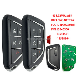 Télécommande de haute qualité YG0G20TB1 2021 2023 pour Cadillac Escalade, clé intelligente à 6 boutons, 433 MHz, puce 49 - Product Image 1
