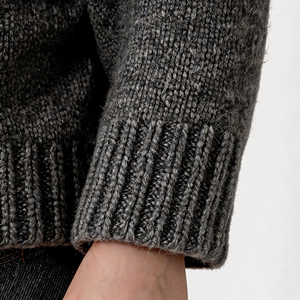 Cardigan en tricot de haute qualité pour femme, avec revers, <span class=keywords><strong>double</strong></span> <span class=keywords><strong>fermeture</strong></span> <span class=keywords><strong>éclair</strong></span>, manches longues, coupe ample et courte, veste décontractée - Product Image 4
