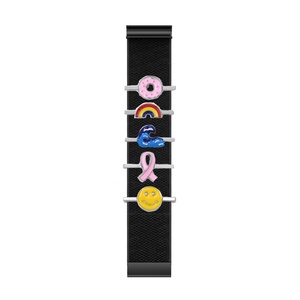 Lot de breloques en acier inoxydable plaqué PVD, compatibles avec les bracelets Whoop MG/5.0, avec diamants étincelants – Vente en gros usine - Product Image 1