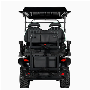 Stainless Steel Golf Hunting Buggy Car 4 Seater Lifted Electric Golf Cart with 36-Hole <b>Range</b> Lithium Battery 24km/h - Product Image 4