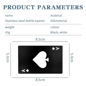 Abrebotellas de acero inoxidable portátil manual con logotipo personalizado abridor de <span class=keywords><strong>cerveza</strong></span> de metal - Product Image 2