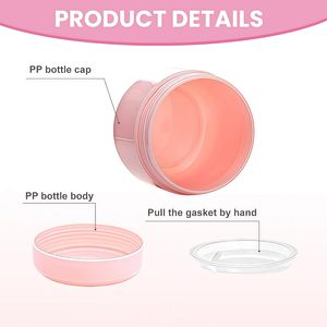 Bocaux en plastique PP recyclé écologiques, étiquette personnalisée, prix premium, contenants de stockage cosmétiques de qualité supérieure, impression UV/sérigraphie or - Product Image 3