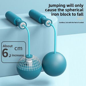 <span class=keywords><strong>Corde</strong></span> à sauter sans fil Duckbill avec balle lestée, double usage, professionnelle, pour fitness, balle épaissie pour brûler les graisses, tendance sportive - Product Image 5