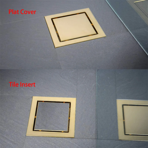 Hiện đại 304 thép không gỉ Vàng Gạch chèn phòng tắm cống sàn 50 mét vuông Outlet với đánh bóng bề mặt bồn rửa lưu vực khách sạn sử dụng - Product Image 2