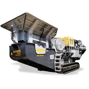 Mining quarry granite limestone crushing concrete rock mobile stone crusher