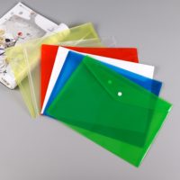 Pochette de classement transparente en PP personnalisée, haute qualité, pour le rangement de documents de bureau