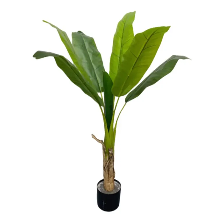 Großhandel im Freien Kunststoff künstliche Reisende Bananen pflanze große Palme künstlicher Baum für Büro Real Touch Crafts Topf