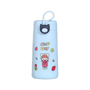 RTS Venta caliente al por mayor Venta caliente lindo dibujos animados niños botella de agua transparente de doble capa taza de vidrio - Product Image 5