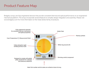 Bridgeluxs BXRV-DR-1827G-1000-B-13 LED COB Éclairage Blanc 2250K CCT Ra90 110 Angle de Vision - Product Image 3