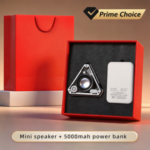 Set Regalo Promozionale di Tendenza con Logo Personalizzato: Power Bank da 5000 mAh / Mini Altoparlante – Regali di Apprezzamento per i Dipendenti - Product Image 2