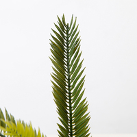 35CM Mini Cycas Palm Künstliche Topf Bäume Sago Palm Künstliche Pflanzen Bonsai Bäume für Haus Dekoration