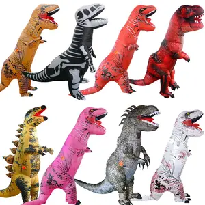 恐龙充气吹气派对节日角色扮演成人充气万圣节男女恐龙服装