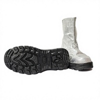 Bota de Seguridad Profesional Resistente a Altas Temperaturas, Aluminizada, Protección Contra Calor Radiante, Calzado Ignífugo para Fundición