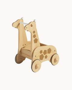 202408 beaux enfants montessori jouets poitrine organisateurs et stockage en bois enfants jouet armoires de rangement boîte Bin girafe jouet Bin - Product Image 4