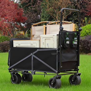 <span class=keywords><strong>Carrito</strong></span> de Camping Plegable Multifuncional para Exteriores, con Ruedas Todoterreno, 2 en 1, <span class=keywords><strong>Carrito</strong></span> de Compras y Almacenamiento para <span class=keywords><strong>Playa</strong></span>, Jardín y Picnic - Product Image 2