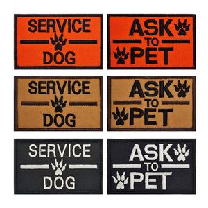 Écussons personnalisés pour animaux de compagnie, broderie personnalisée, numéros, badges tactiques, pour sacs à dos, gilets pour chiens, fixation par crochet ou thermocollant - Product Image 4