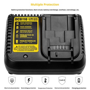 <span class=keywords><strong>Chargeur</strong></span> de batterie au lithium DCB118 60W pour outils électriques, sortie DC18V3A, entrée AC100-240V, protection contre les surcharges, voyant lumineux - Product Image 4
