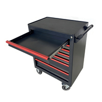 Chariot d'atelier roulant en acier à 7 tiroirs OEM/ODM en gros avec ensemble de rangement et garantie de 3 ans
