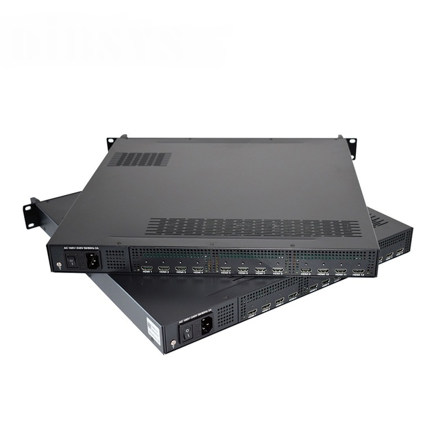All in One Multiplexer and Scrambling 8 channels hd to qam encoder modulator h.265