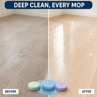 Tablettes nettoyantes moussantes sans rinçage pour douche, évier et carrelage – Rafraîchissantes
